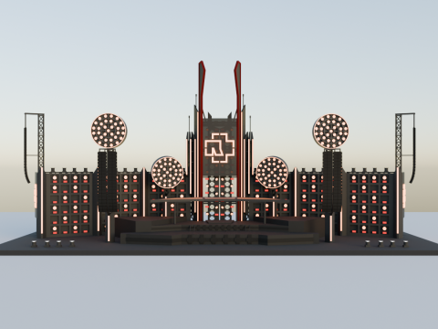 A complete model of the rammstein stage 3Dプリントモデル
