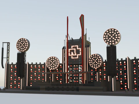 A complete model of the rammstein stage 3D Print Model