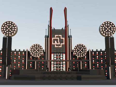 A complete model of the rammstein stage 3D प्रिंट मॉडल