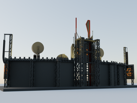 A complete model of the rammstein stage 3D प्रिंट मॉडल