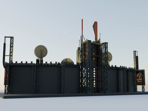 A complete model of the rammstein stage 3D Print Model
