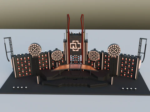 A complete model of the rammstein stage 3D Print Model