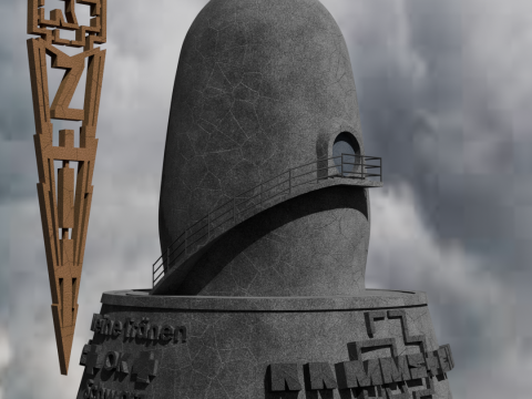 Visualization of the album ZEIT by the band rammstein 3Dプリントモデル