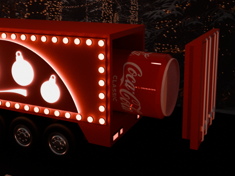 Coca cola truck Christmas 3D प्रिंट मॉडल
