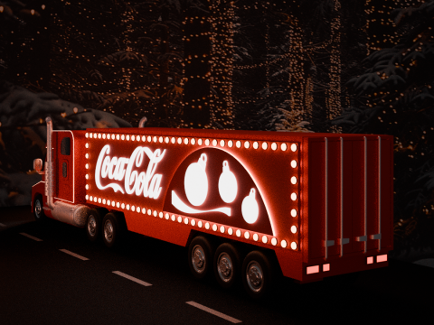 Coca cola truck Christmas 3D प्रिंट मॉडल