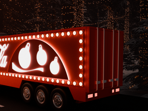 Coca cola truck Christmas 3D प्रिंट मॉडल