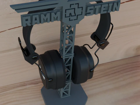 Supporto per cuffie Rammstein Modello di stampa 3D