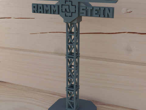 Rammstein headphone stand 3Dプリントモデル