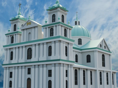 Kirche in Grodno 3D Druckmodell