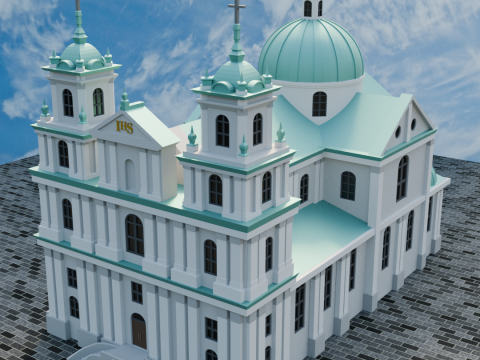 Church in Grodno 3D 打印模型