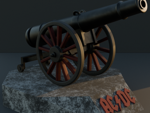 Cannon acdc 3D 프린트 모델