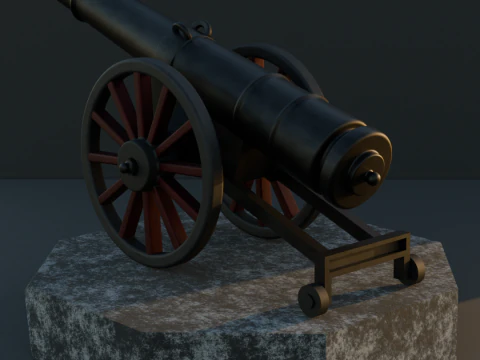 Cannon acdc 3D Print Model