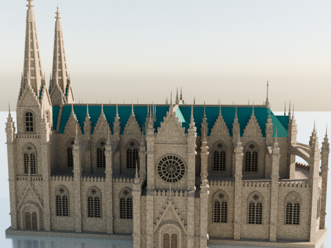 Gothic church 3D 프린트 모델