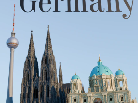 Atra&ccedil;&otilde;es na Alemanha Catedral de Col&ocirc;nia Catedral de Berlim Torre de Berlim Modelo de Impressão 3D