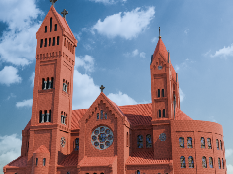 St Semeon and St Helens Church in Minsk 3D 模型