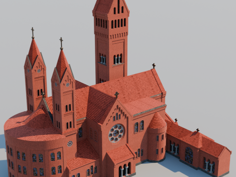 St Semeon and St Helens Church in Minsk 3D 模型
