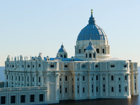 St Peter Basilica in vatican 3D Print Model