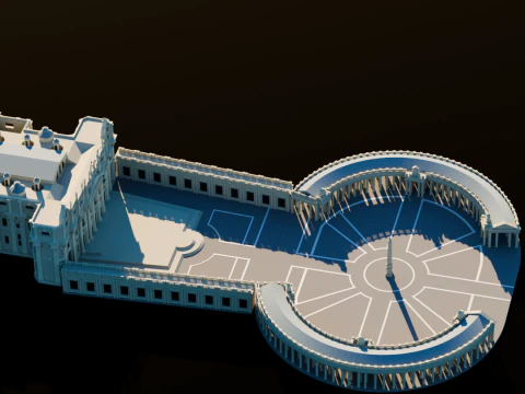 St Peter Basilica in vatican 3D Print Model