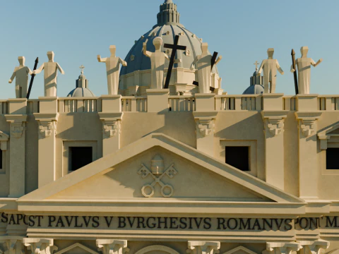 St Peter Basilica in vatican 3D Print Model