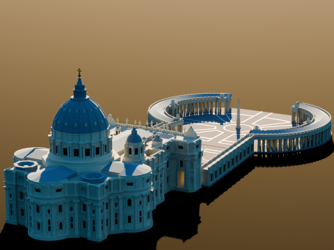 St Peter Basilica in vatican Modelo de impresión 3D