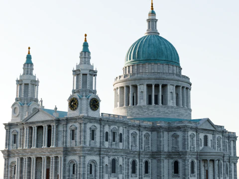 St. Pauls Cathedral in London 3D Druckmodell
