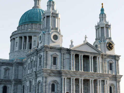 St Pauls Cathedral in London 3D Print Model