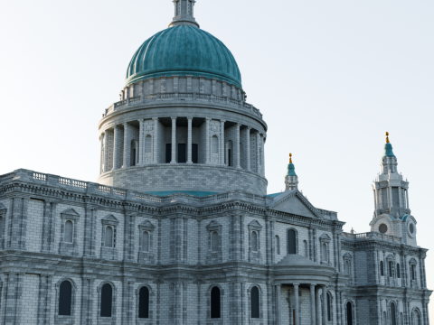 St Pauls Cathedral in London 3D-Druckmodell