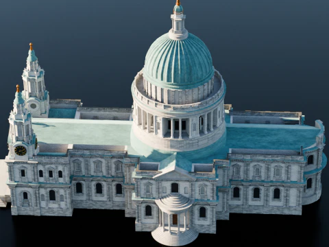 St Pauls Cathedral in London 3D Print Model