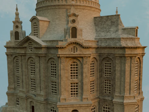 Frauenkirche in Dresden 3D Print Model