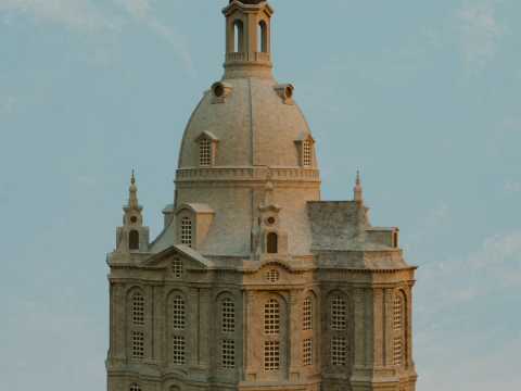 Frauenkirche in Dresden 3D Print Model