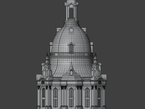 Frauenkirche in Dresden Modelo de Impressão 3D