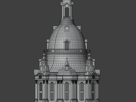 Frauenkirche in Dresden 3D Print Model