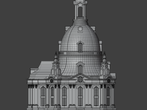 Frauenkirche in Dresden Modelo de Impressão 3D