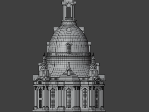 Frauenkirche in Dresden Modelo de Impressão 3D