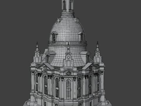 Frauenkirche in Dresden Modelo de Impressão 3D