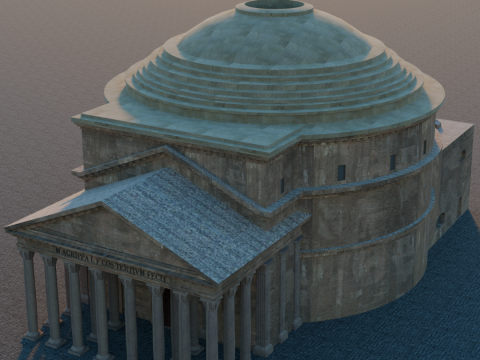 Pantheon in rome 3Dモデル