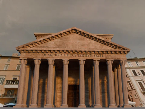 Pantheon in rome 3D Model