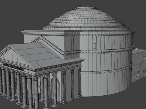 Pantheon in rome 3D Modell