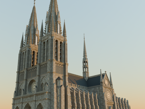 Notre Dame de Paris 3D Modell
