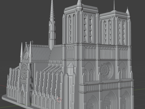 Notre Dame de Paris 3D Modell