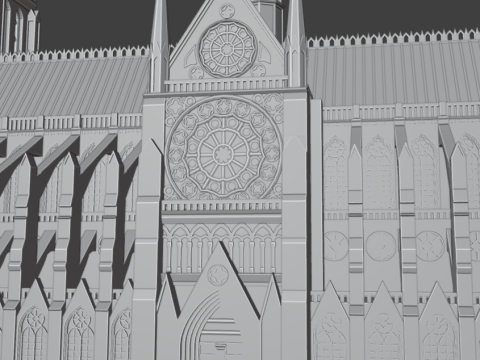 Notre Dame de Paris 3D Modell