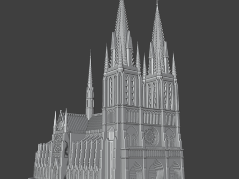 Notre Dame de Paris 3D Modell