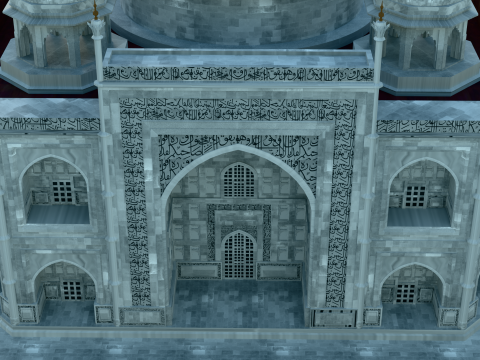 Taj Mahal -buatan tangan Model 3D
