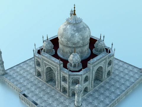 Taj Mahal -handmade 3D Model