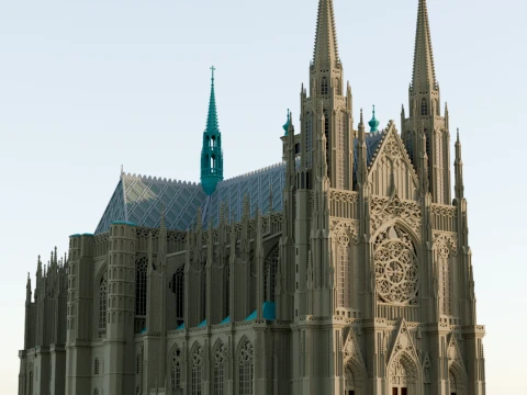 St Vitus Cathedral in Prague 3D Print Model