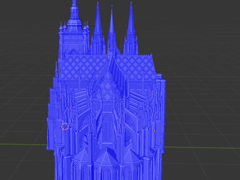 St Vitus Cathedral in Prague 3D Print Model