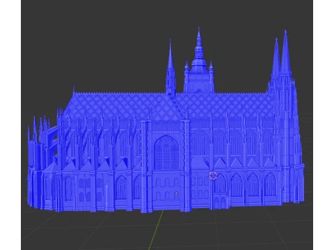 St Vitus Cathedral in Prague 3D Print Model