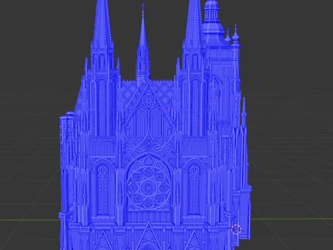 St Vitus Cathedral in Prague 3D Print Model