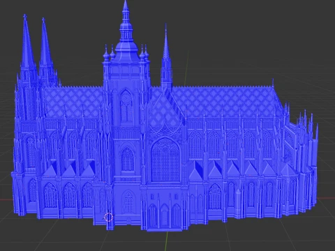 St Vitus Cathedral in Prague 3D Print Model