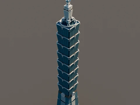 Taipei 101 3D Print Model
